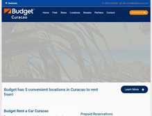 Tablet Screenshot of curacao-budgetcar.com